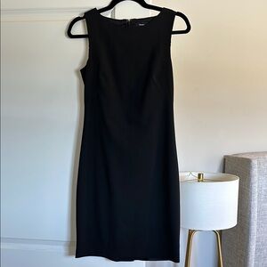 Theory Black Sleeveless Mini Dress
